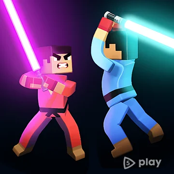 3D Block Gladiator: Sword Draw