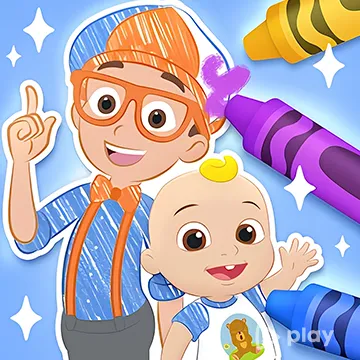 Раскраски с Blippi и друзьями