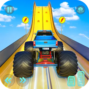 monster truck мега рампа трюки экстремальные 2020