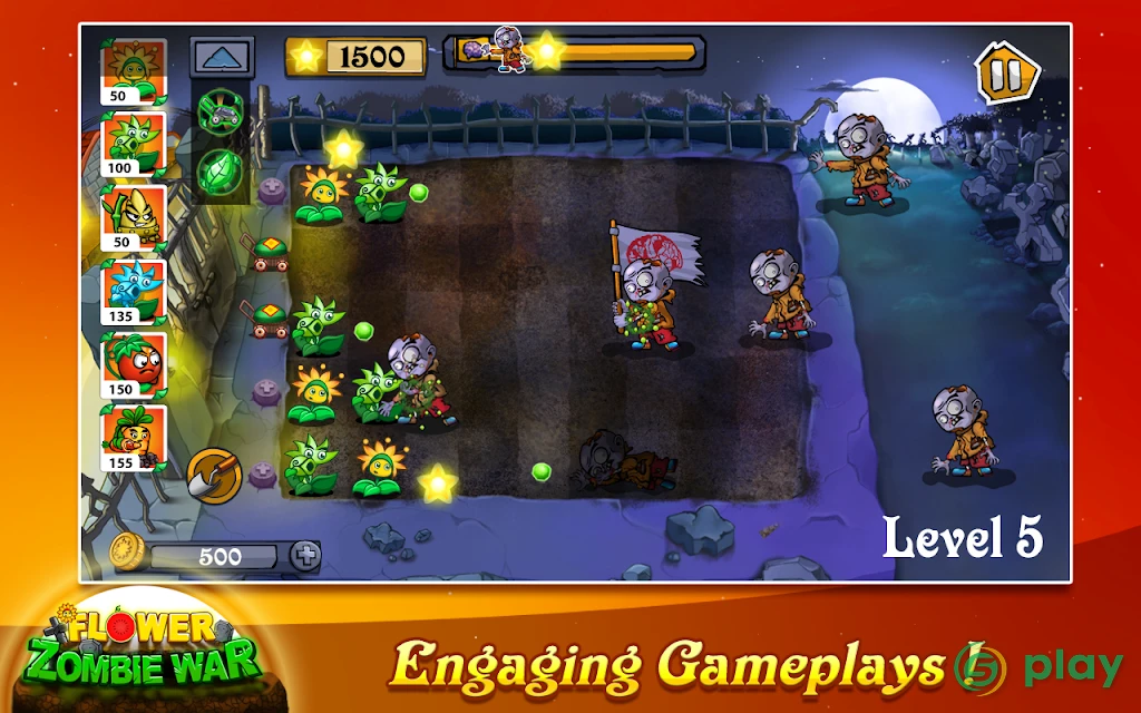 Flower Zombie War — скриншот 2