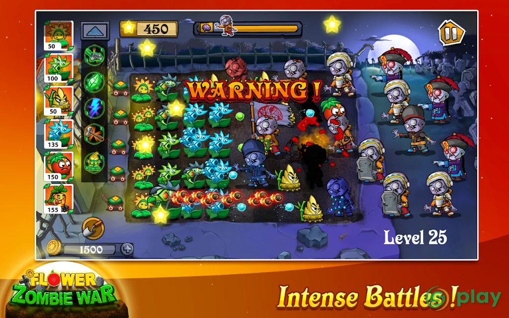 Flower Zombie War — скриншот 3