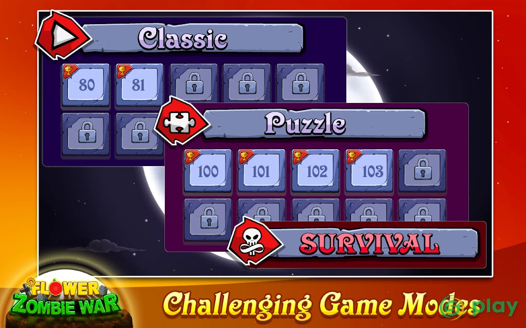 Flower Zombie War — скриншот 5