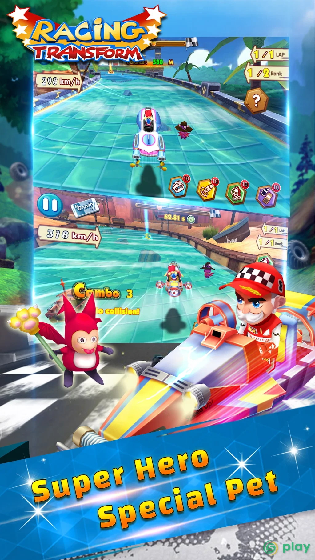 Racing Transform - Skyland Race — скриншот 2