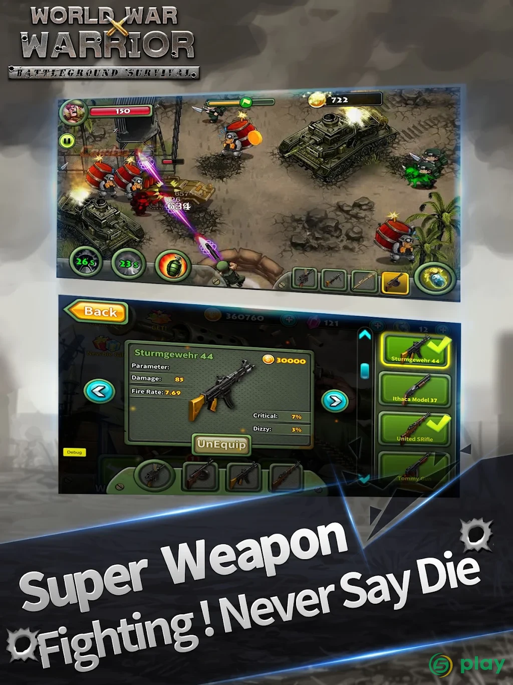 World War Warrior - Battleground Survival — скриншот 7