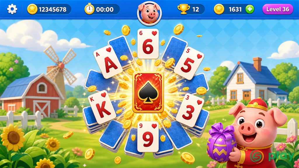 Solitaire Idle Panda — скриншот 1