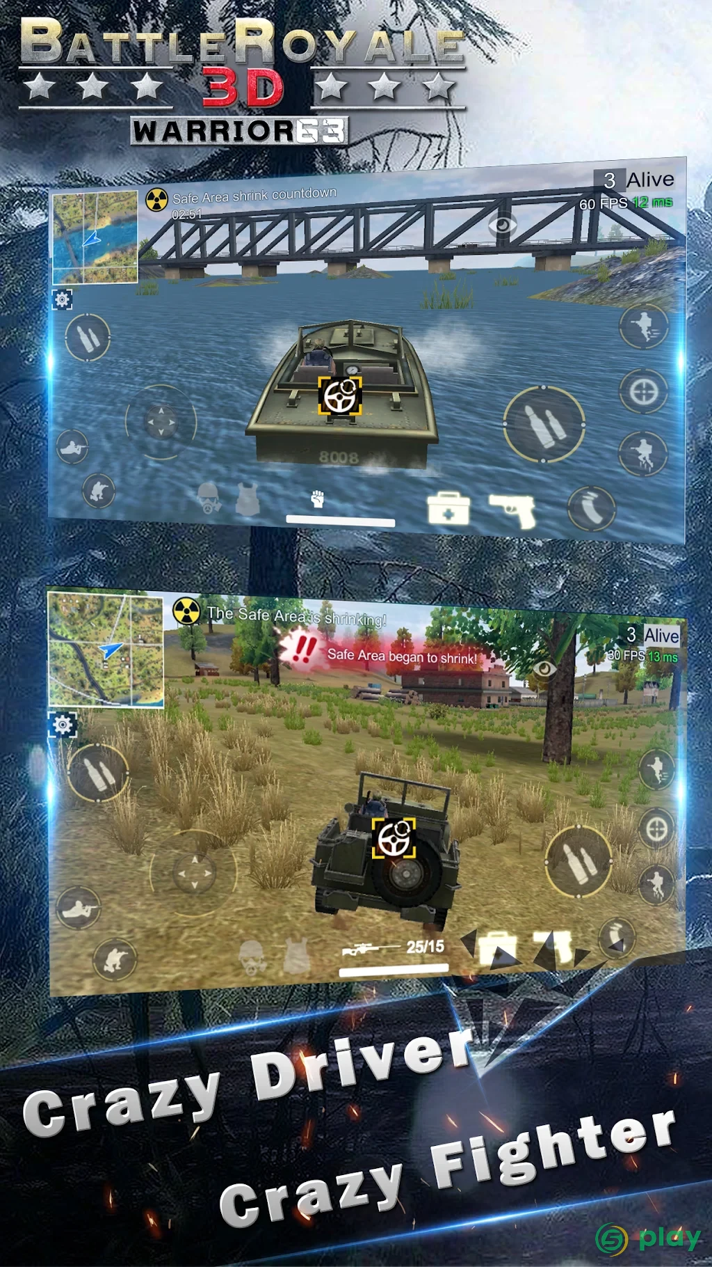 Battle Royale 3D - Warrior63 — скриншот 2