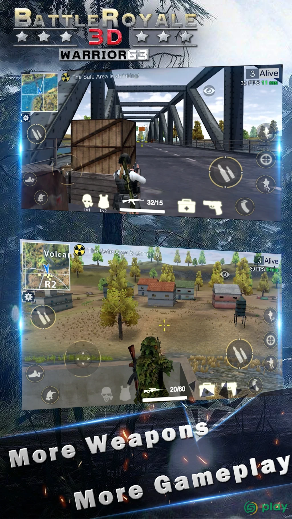 Battle Royale 3D - Warrior63 — скриншот 3