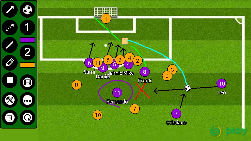 Футбол Тактический Доска — скриншот 5