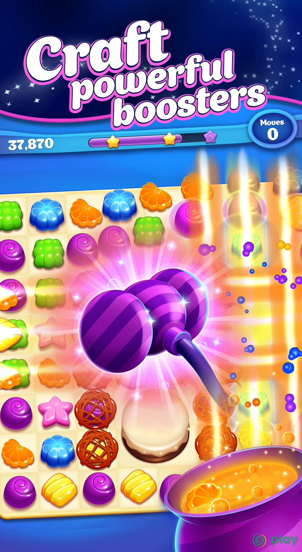 Crafty Candy - Match 3 Adventure — скриншот 3