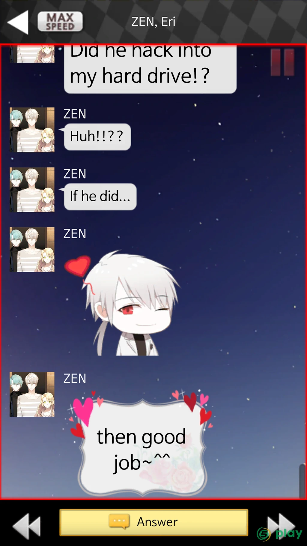Mystic Messenger — скриншот 3