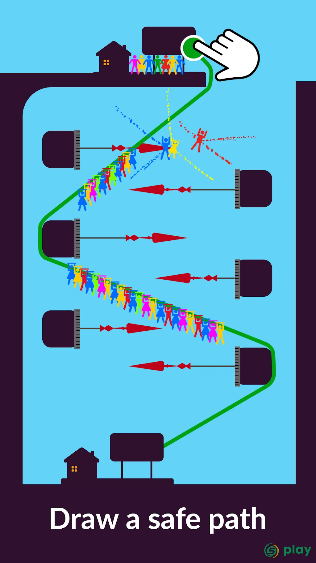 Zipline Valley — игра-головоломка с физикой — скриншот 2