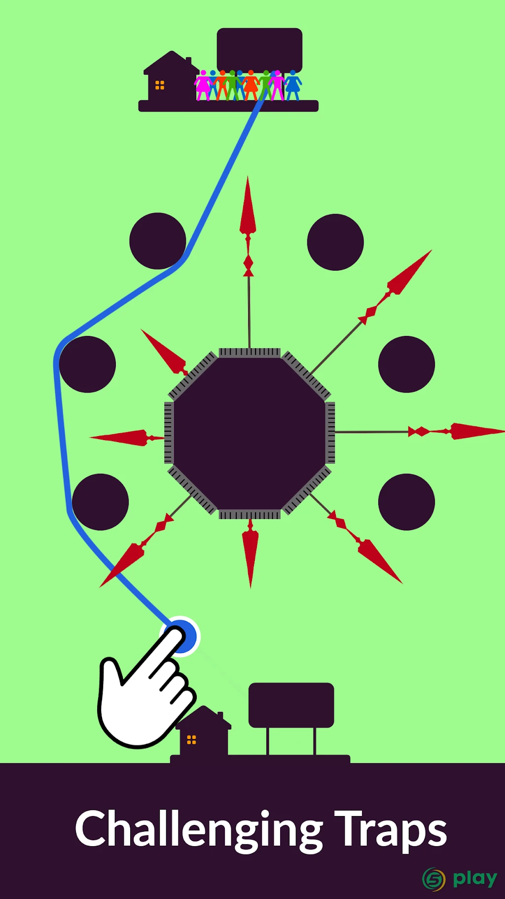 Zipline Valley — игра-головоломка с физикой — скриншот 4