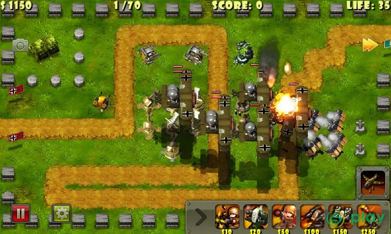 Маленький командир: WWII TD — скриншот 3