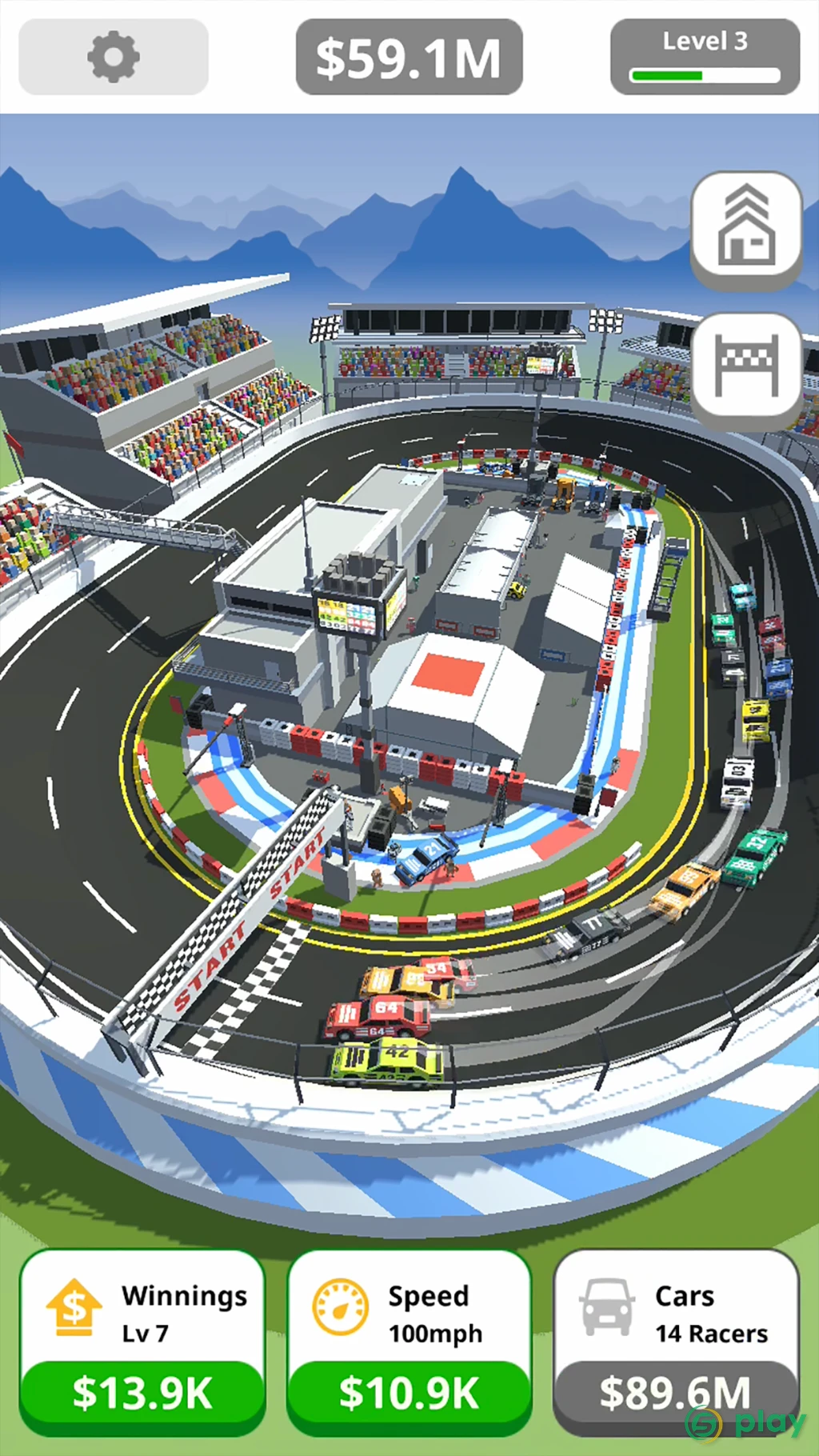 Idle Tap Racing — скриншот 1
