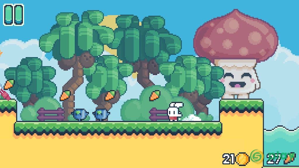 Yeah Bunny 2 - pixel retro arcade platformer — скриншот 2