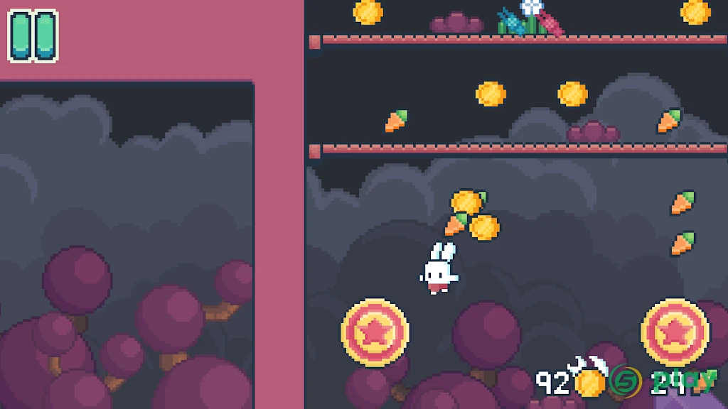 Yeah Bunny 2 - pixel retro arcade platformer — скриншот 7