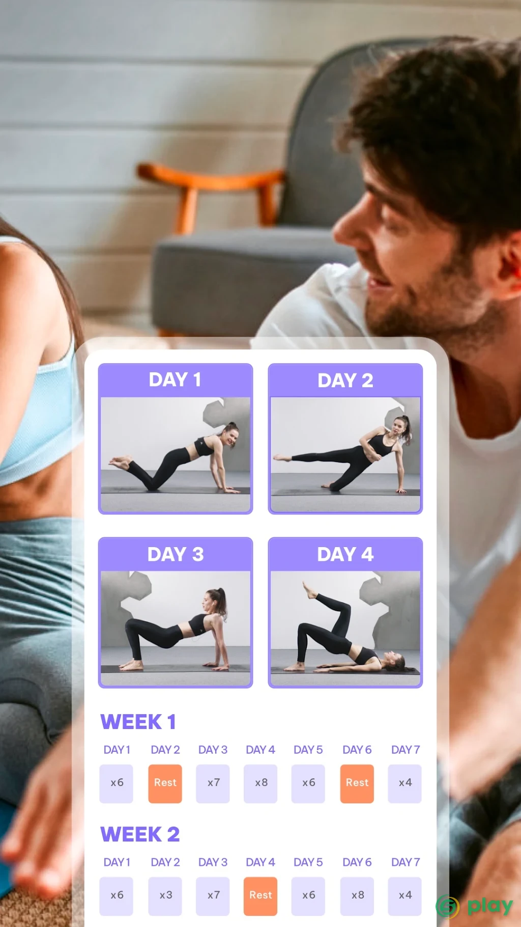 Daily Yoga (Ежедневная йога) - Yoga Fitness App PRO — скриншот 2