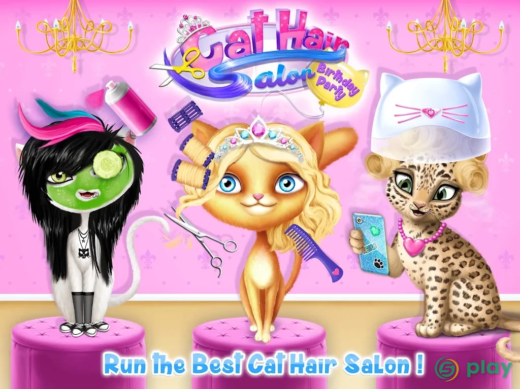 Cat Hair Salon Birthday Party - Virtual Kitty Care — скриншот 11