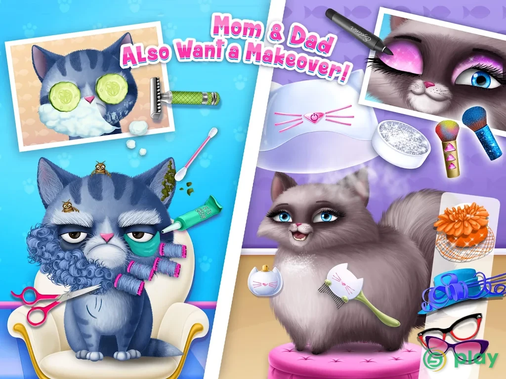 Cat Hair Salon Birthday Party - Virtual Kitty Care — скриншот 13