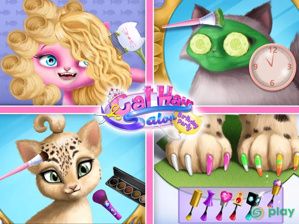 Cat Hair Salon Birthday Party - Virtual Kitty Care — скриншот 16