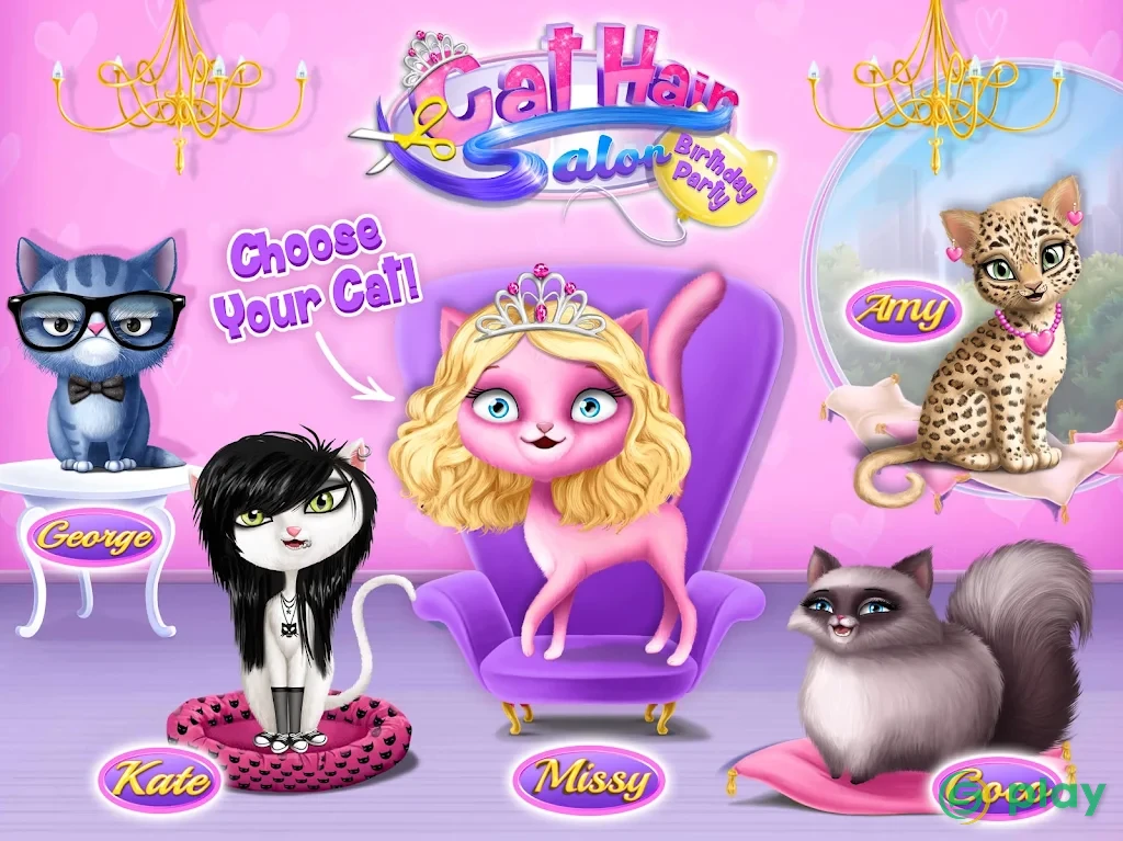 Cat Hair Salon Birthday Party - Virtual Kitty Care — скриншот 9