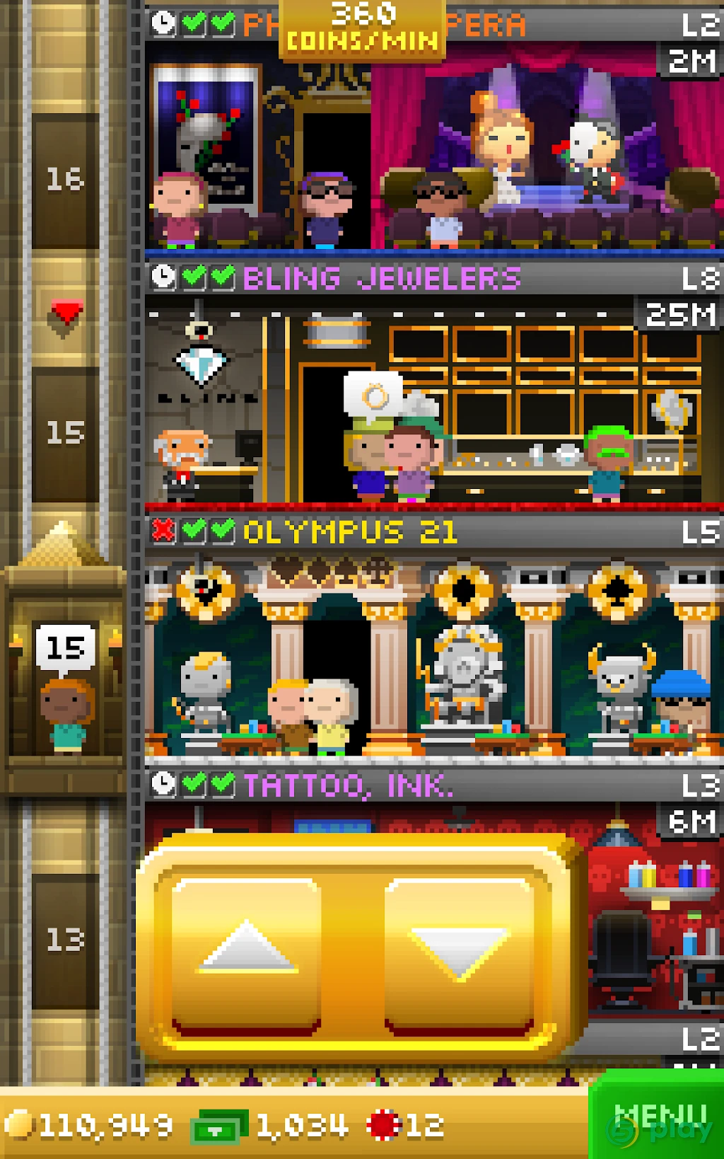 Tiny Tower Vegas — скриншот 13