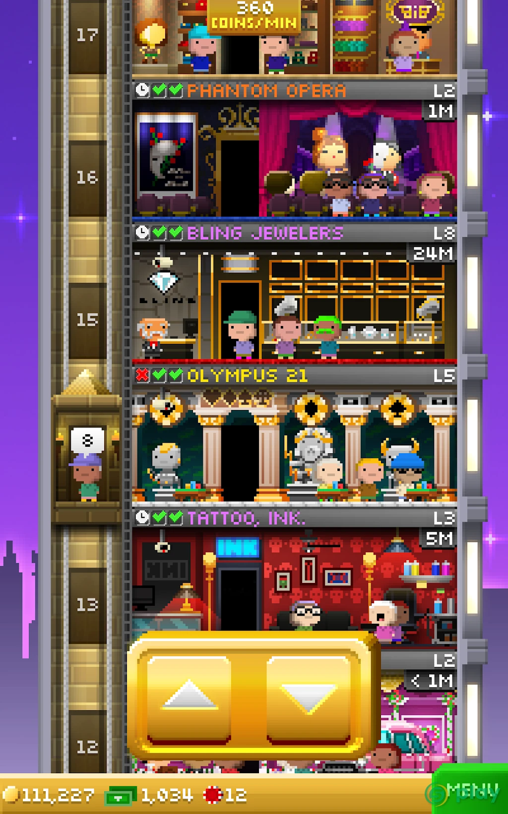 Tiny Tower Vegas — скриншот 8