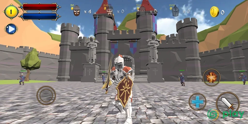 Castle Defense Knight Fight — скриншот 1