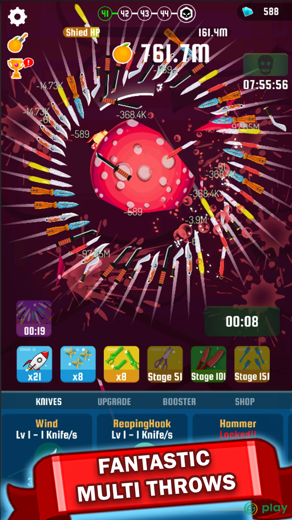 Idle Knife: Slash The Fruits — скриншот 1
