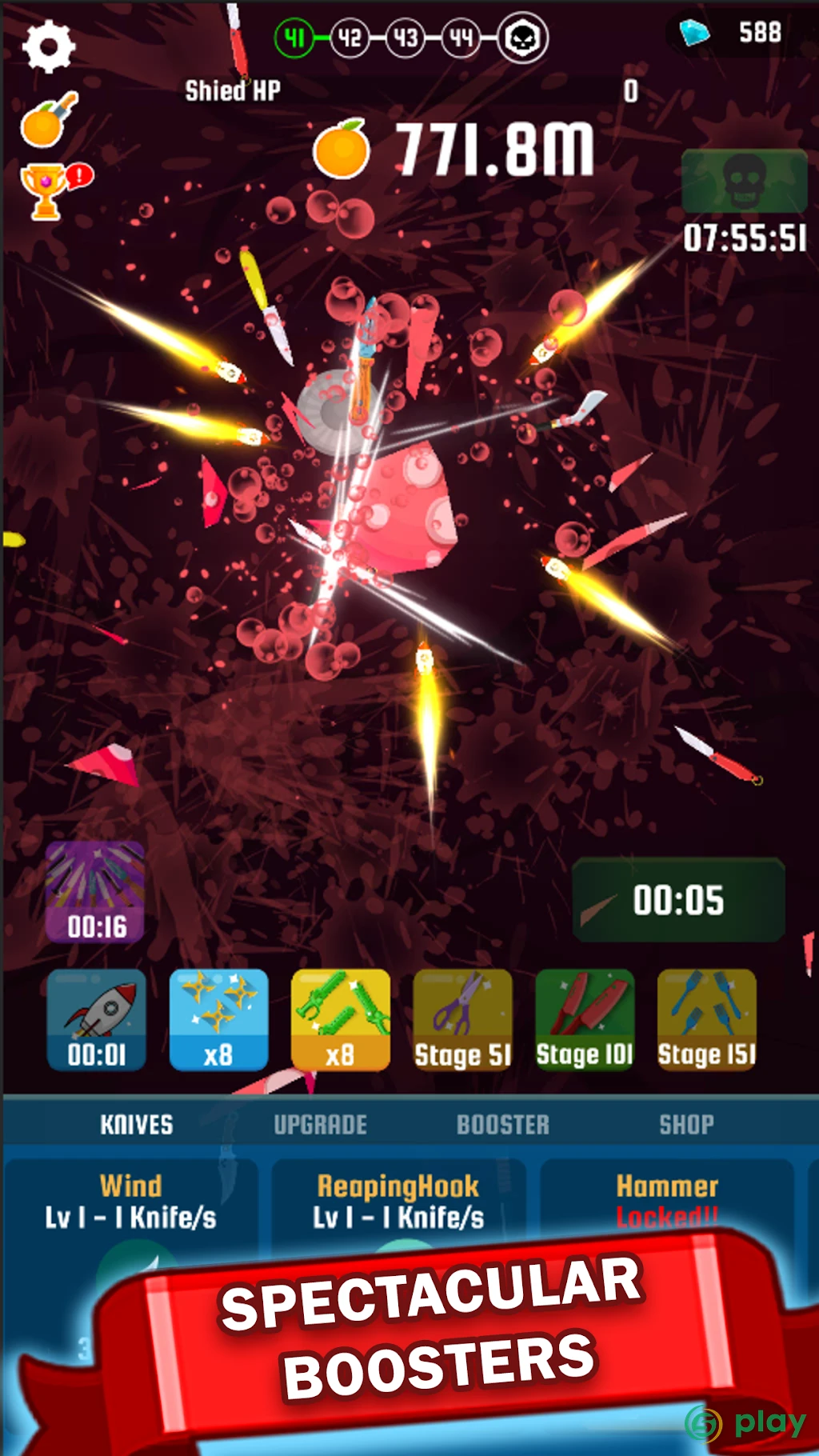Idle Knife: Slash The Fruits — скриншот 3