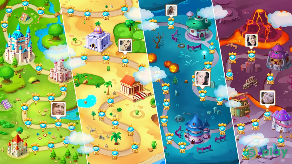 Jewel Legend: три в ряд игры без интернета — скриншот 6