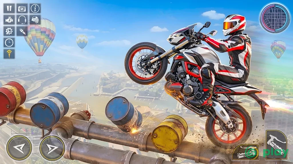Bike Impossible Tracks Race: 3D Motorcycle Stunts — скриншот 3