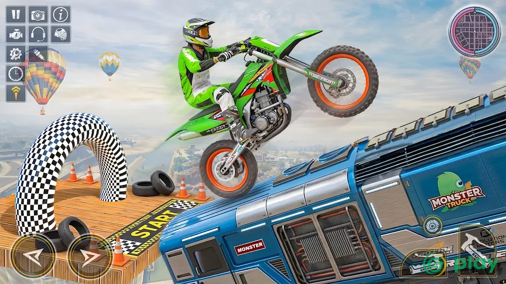 Bike Impossible Tracks Race: 3D Motorcycle Stunts — скриншот 6