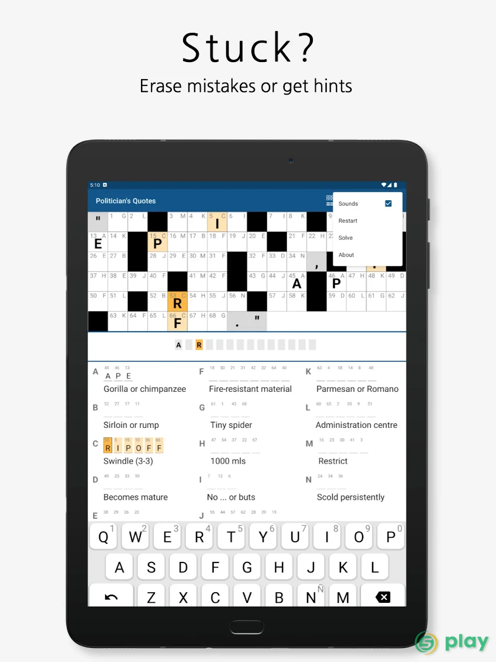 Acrostics Crossword Puzzles — скриншот 11
