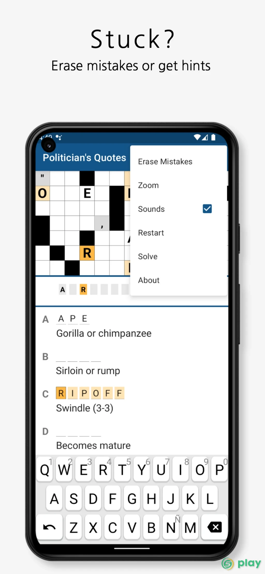 Acrostics Crossword Puzzles — скриншот 5