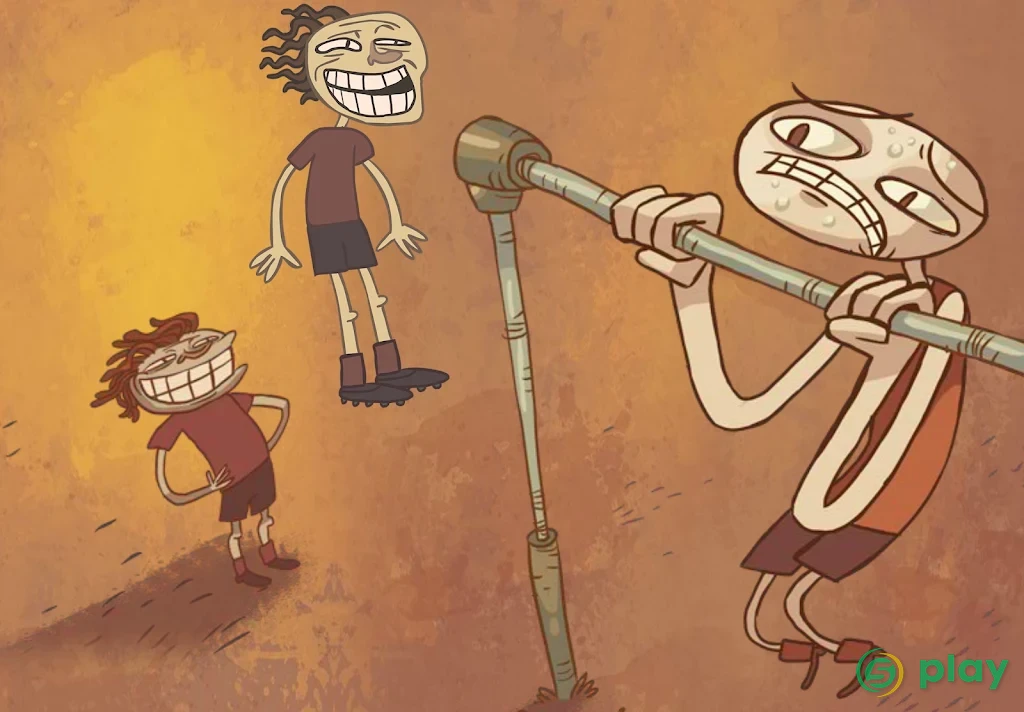 Troll face Quest Sports puzzle — скриншот 1