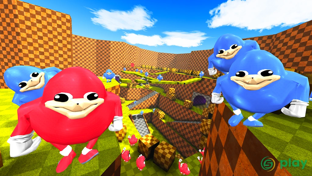 Ugandan Chungus and Knuckles Battle Royale Online — скриншот 1