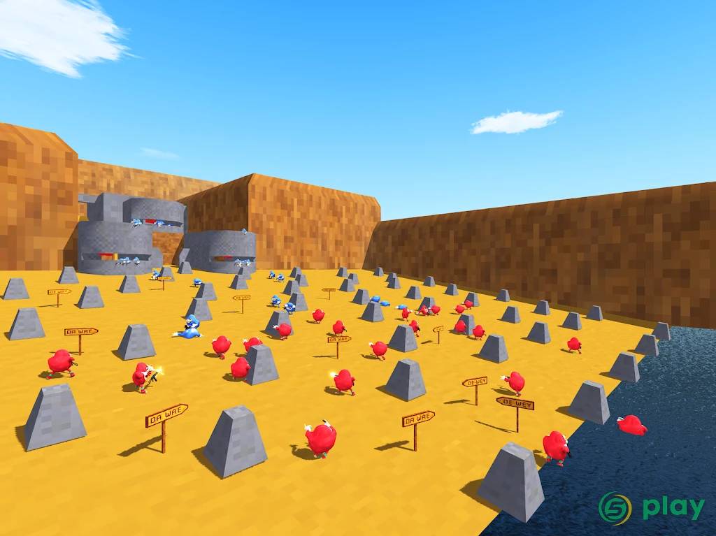 Ugandan Chungus and Knuckles Battle Royale Online — скриншот 14