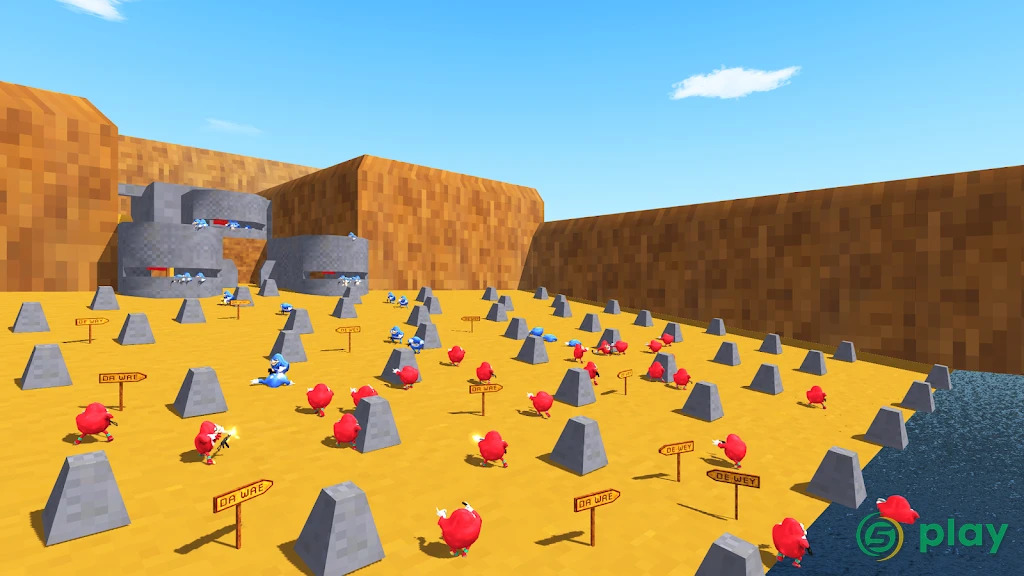Ugandan Chungus and Knuckles Battle Royale Online — скриншот 6