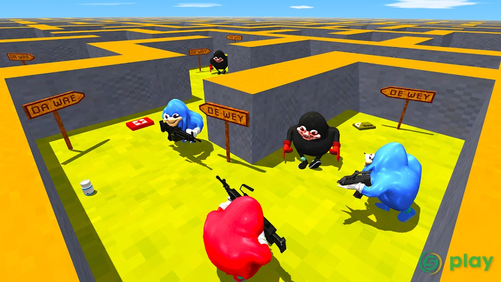Ugandan Chungus and Knuckles Battle Royale Online — скриншот 7