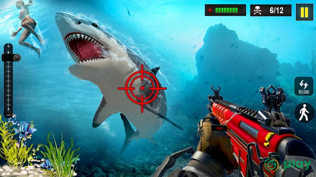 Whale Shark Attack FPS Sniper Shooter — скриншот 6