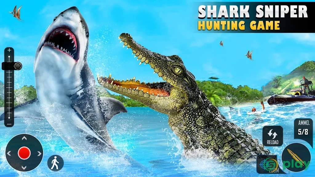 Whale Shark Attack FPS Sniper Shooter — скриншот 7