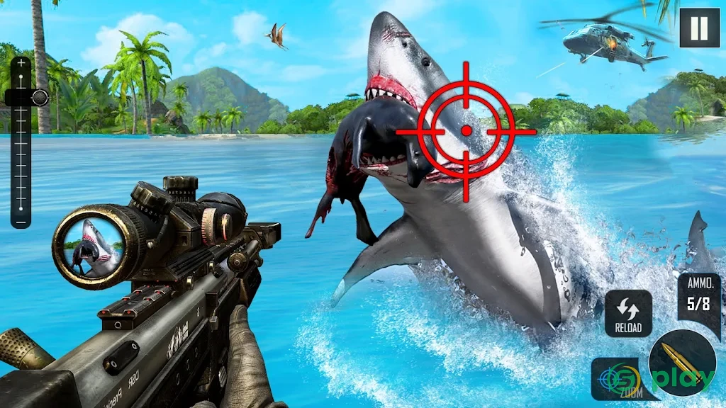 Whale Shark Attack FPS Sniper Shooter — скриншот 8