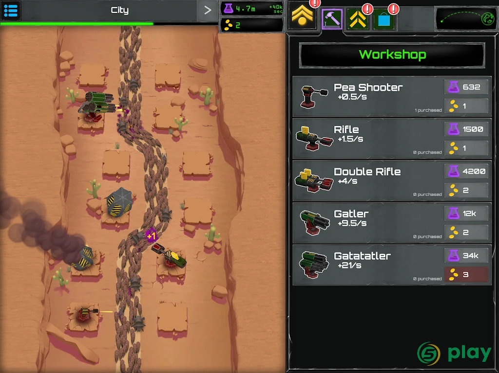 Turret Fusion Idle Clicker — скриншот 4