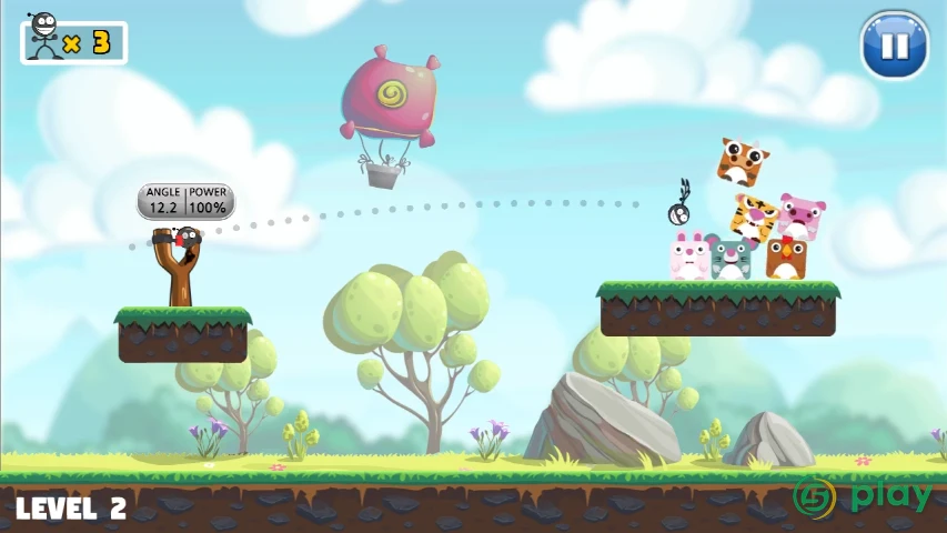 Knockdown : Slingshot king — скриншот 1