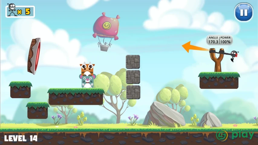 Knockdown : Slingshot king — скриншот 2
