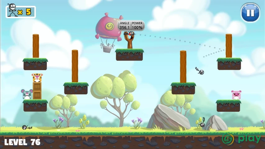 Knockdown : Slingshot king — скриншот 5