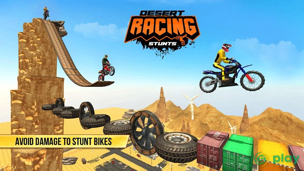 Bike Stunts - Desert — скриншот 1