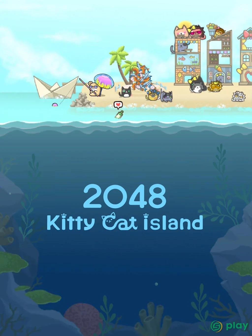 2048 Kitty Cat Island — скриншот 6