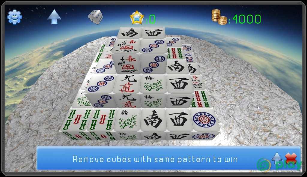 Маджонг Пасьянс 3D Куб — скриншот 1